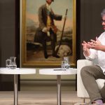 Conversación entre Najat El Hachmi y Sergio del Molino en la Fundación BBVA dentro del ciclo Diálogos entre creadores. ©KIKE PARA.